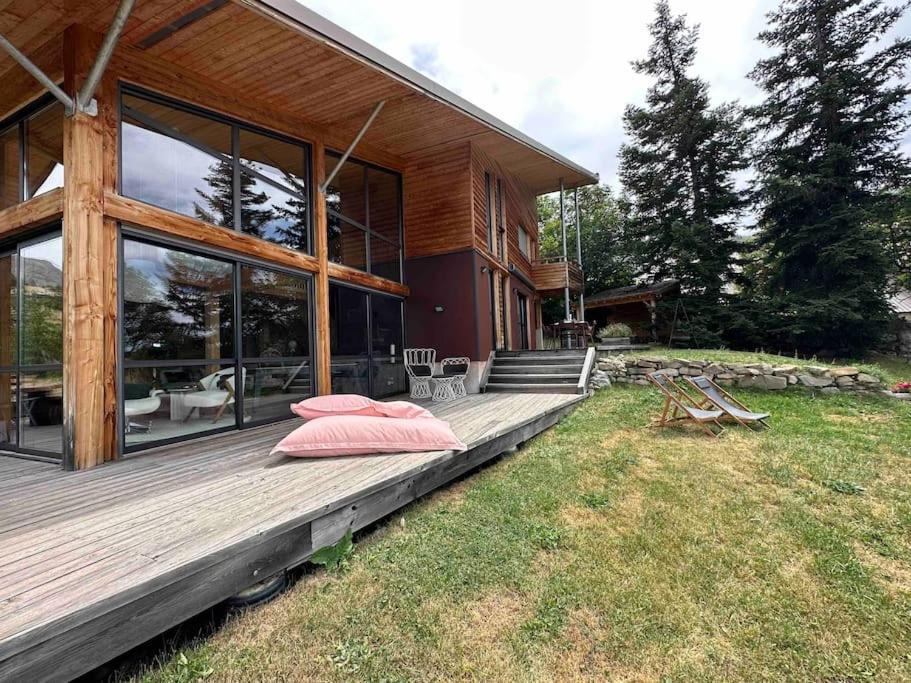 Chalet D'Architecte Avec Vue Panoramique Allos Zewnętrze zdjęcie