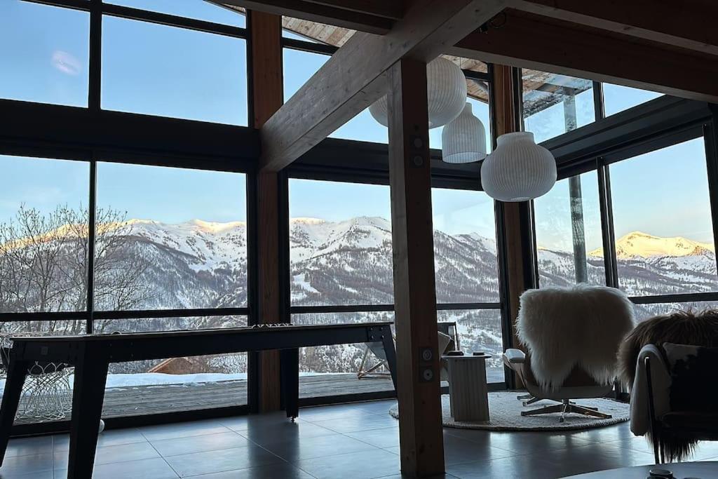 Chalet D'Architecte Avec Vue Panoramique Allos Zewnętrze zdjęcie