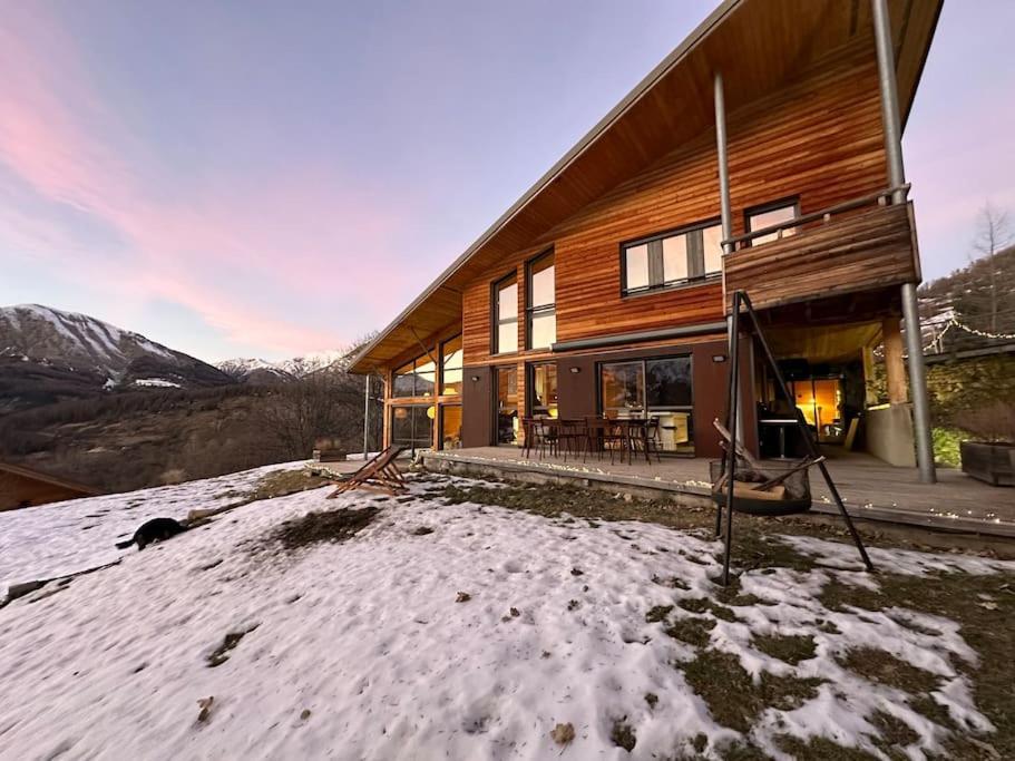 Chalet D'Architecte Avec Vue Panoramique Allos Zewnętrze zdjęcie