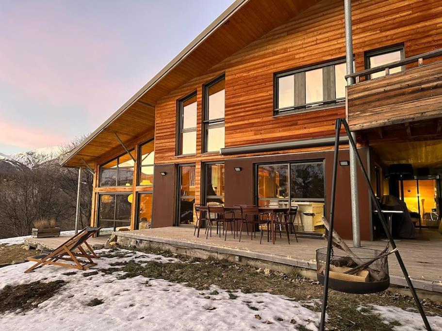 Chalet D'Architecte Avec Vue Panoramique Allos Zewnętrze zdjęcie