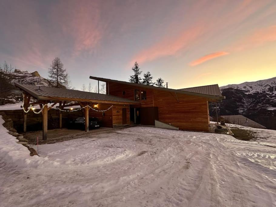 Chalet D'Architecte Avec Vue Panoramique Allos Zewnętrze zdjęcie