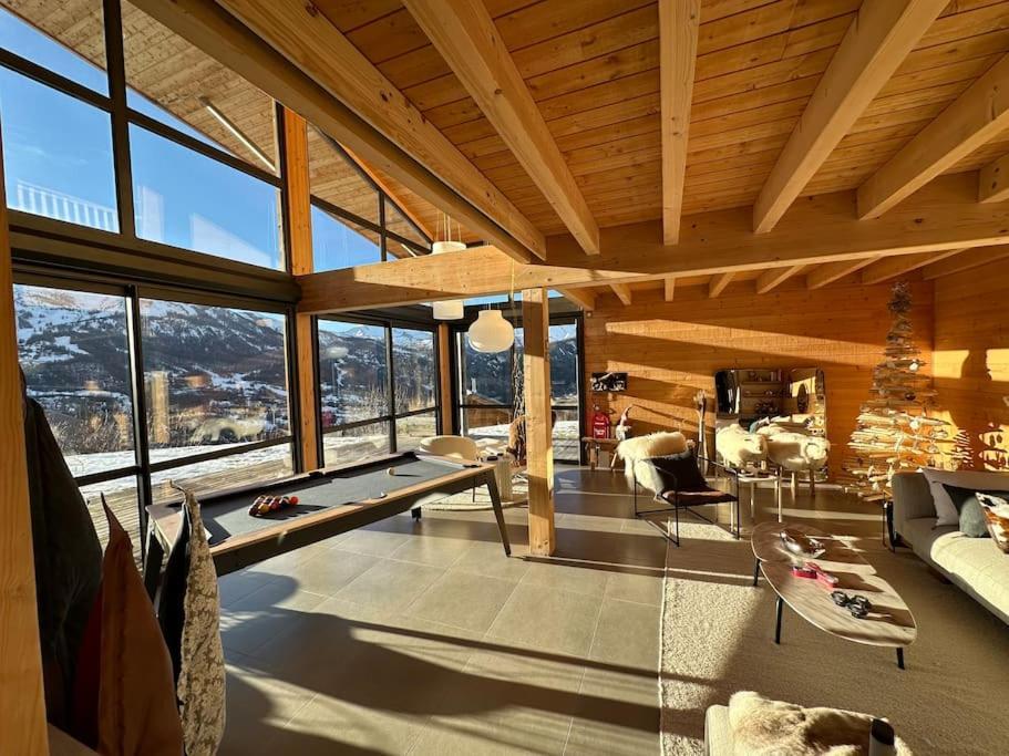 Chalet D'Architecte Avec Vue Panoramique Allos Zewnętrze zdjęcie