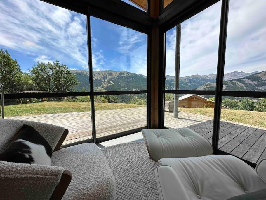 Chalet D'Architecte Avec Vue Panoramique Allos Zewnętrze zdjęcie